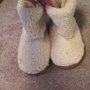Fuzzy lounge boots. Never worn